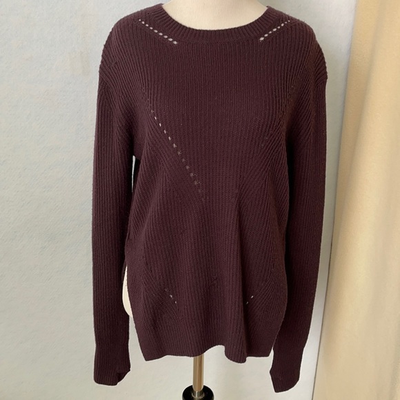 lululemon athletica Sweaters - Lululemon Plum Purple Ribbed Knit Sweater